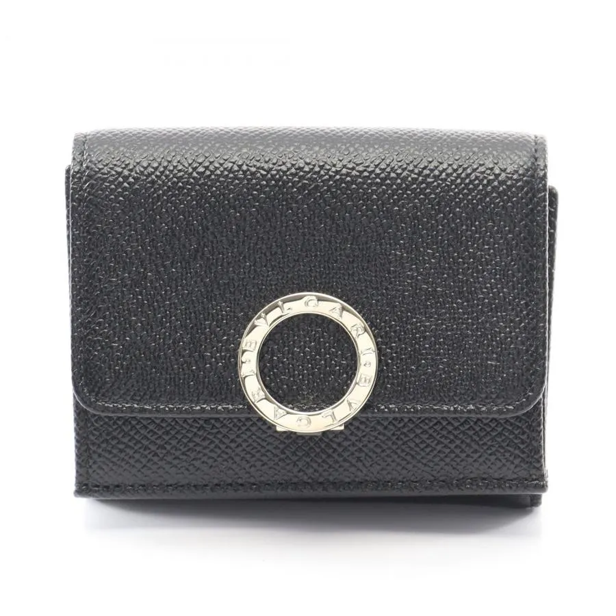 ブルガリ BVLGARI ブルガリブルガリ 三つ折り財布 財布 レザー ブラック系 288648