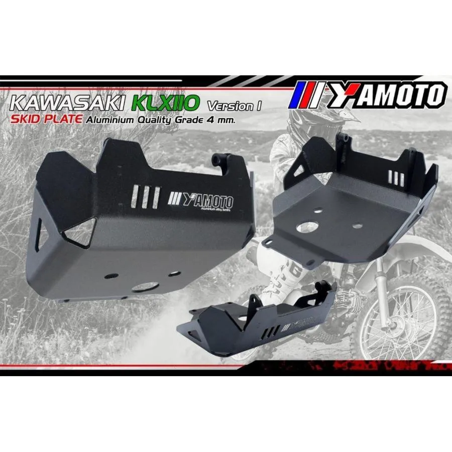 Yamoto Thailand:ヤモト タイランド Crankcase guard KLX110 V.1 カラー：Black KAWASAKI カワサキ クランクケースカバー エンジンパーツ エンジン