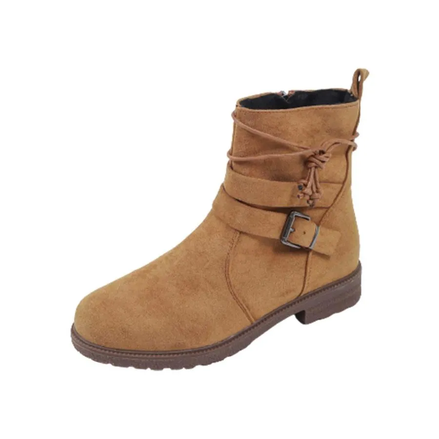 【並行輸入品】SBGMoSJ Womens Western Boots Wide Calf Black Combat Boots Women
