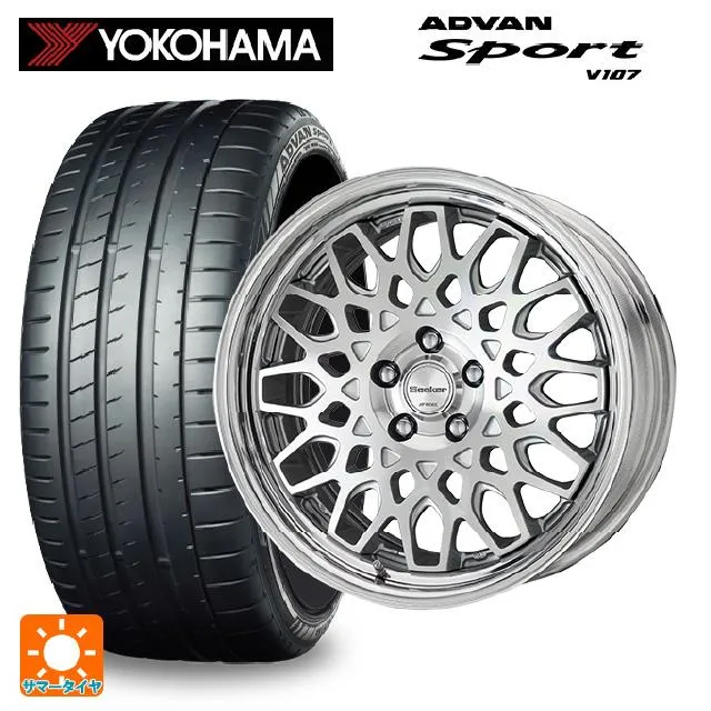 送料無料 サマータイヤホイールセット 245/35R18 92Y XL ヨコハマ アドバンスポーツ V107 正規品 ワーク シーカー CX 18-8