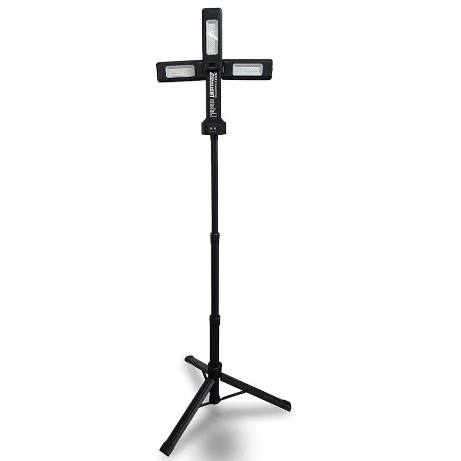 ゼフルス 充電式自在三灯LED投光器 ギドライト GIDOLIGHT ZA-GL2000 700/1200/2000ルーメン 白色暖色LED 4000