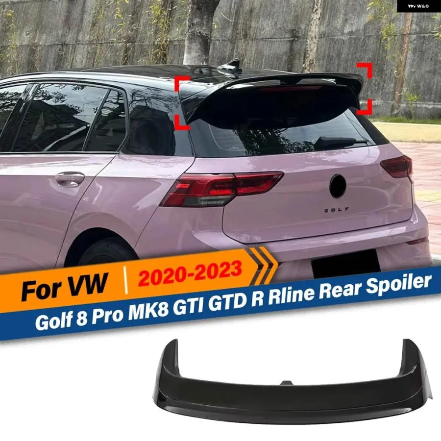 並行輸入品 VW GOLF 8 PRO MK8 GTI GTD R R-LINE 2020 - 23 リアルーフスポイラー トランク ブーツ スポイラー ウィングキット