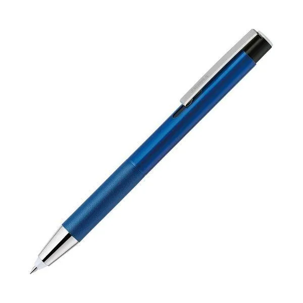 (まとめ) ゼブラ ライト付き油性ボールペン ライトライトα 0.7mm 黒 (軸色：ブルー) P-BA96-BL 1本 〔×20セット〕