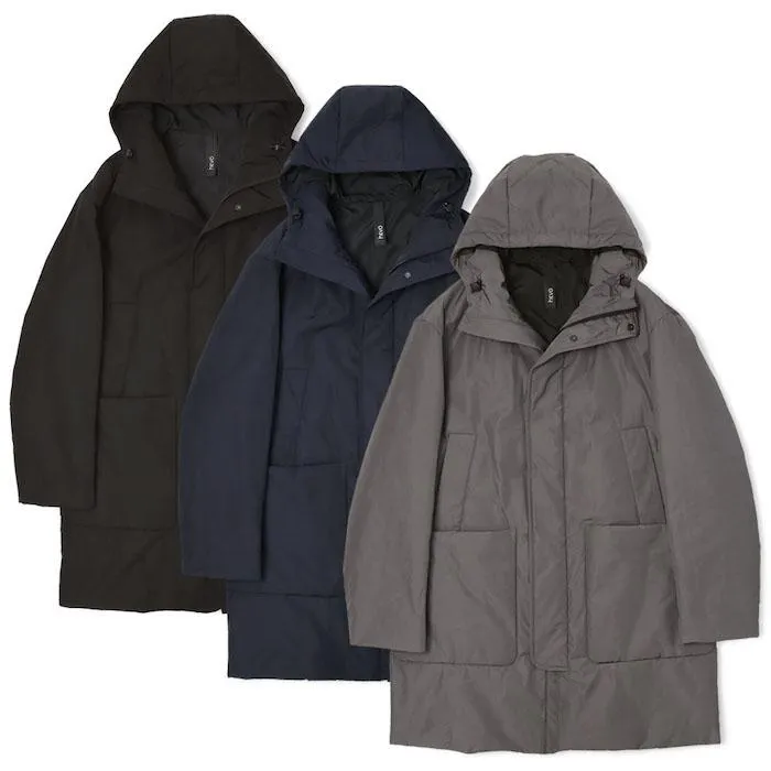 イーヴォ / Hevo / フーテッドコート / ITRIA A / イトリア A / 機能中綿入り / 撥水素材 / 返品・交換不可