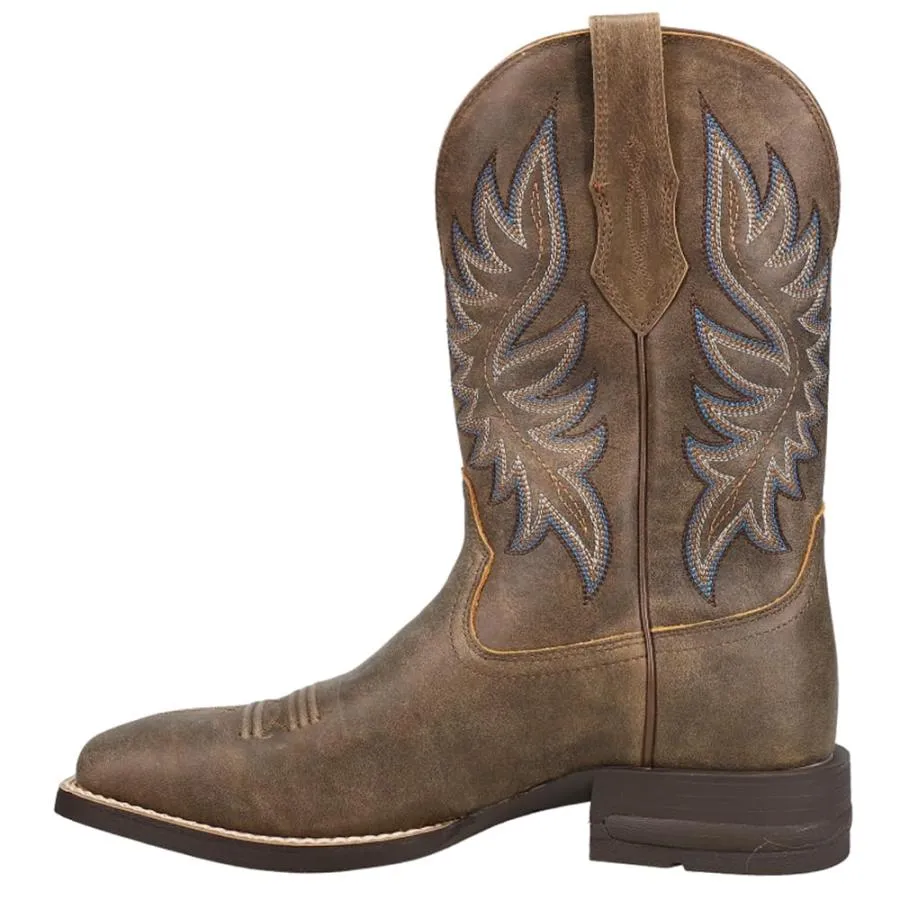【並行輸入品】ARIAT メンズ ベアブランドレザーパフォーマンス ウェスタンブーツ ワイドスクエアトゥ, ブラウン, 11 Wide Aria