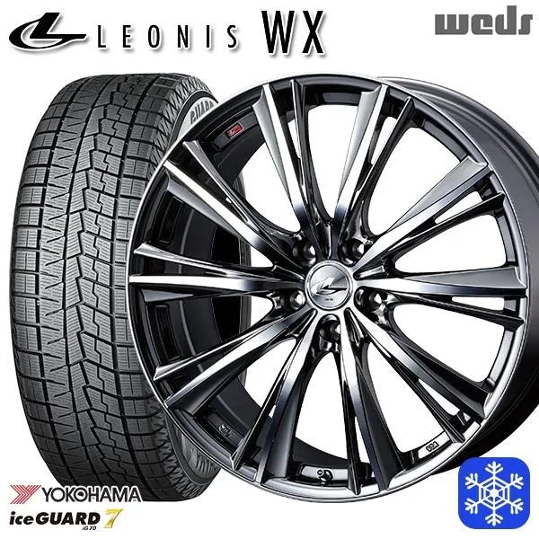 225/60R17インチ ヨコハマ アイスガード IG70 5H100 スタッドレスタイヤホイール4本セット ウェッズ レオニス WX BMCMC