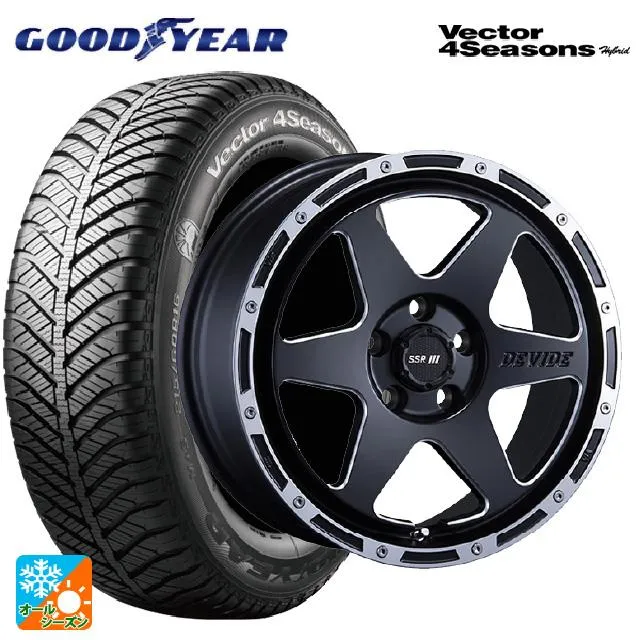 トヨタ アルファード(30系)用 215/65R16 98H グッドイヤー ベクターフォーシーズンズ ハイブリッド SSR ディバイド TR-6