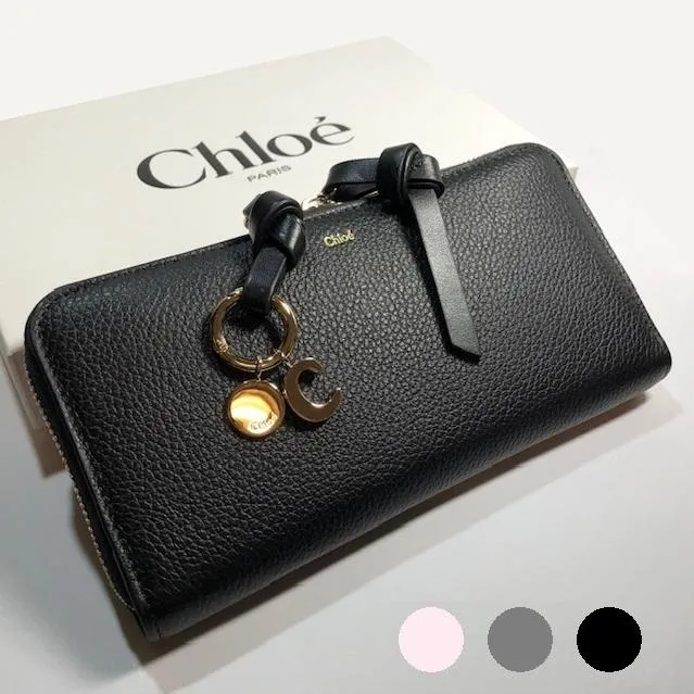 CHLOE クロエ アルファベット ラウンド ファスナー 長財布　 CHC21WP941 F57
