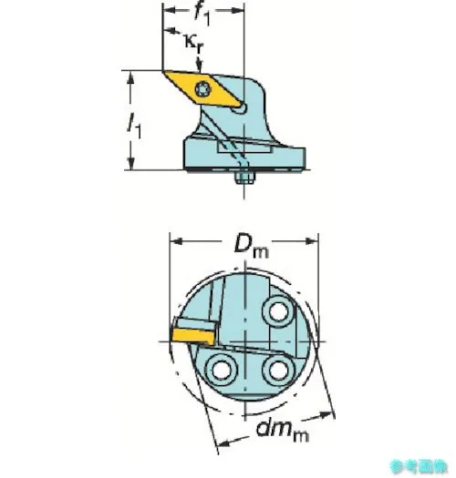 SANDVIK 570-SVPBR-32-16-L コロターンSL コロターン107用カッティングヘッド(410) 【1個】