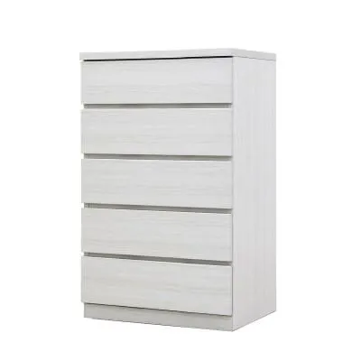 ふるさと納税 大川市 幅60-5段(奥行44cm)ホワイト色 クローゼットチェスト「フィット」大川家具【丸田木工】