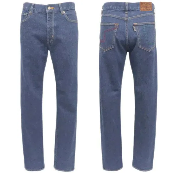 シナコバ 定番 11oz 無地 ストレッチジーンズ (ブルー) (W80)(W84)(W88)(W92)(W96) PA*0110005030270