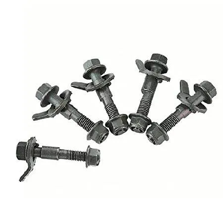 【並行輸入品】 Qiilu 5個 12mm 車両 スチール 4輪 アライメント 調整可能 キャンバーキット カムボルト アーミーグリーン