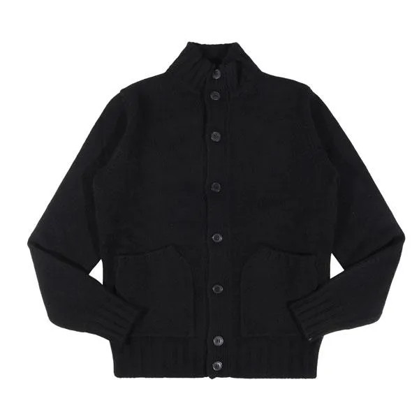 LAMANO ARTISANS（ラマノ アーチザン） カーディガン LMK662 BOMBER BOTT ブラック 52 32396bk 【W32408】
