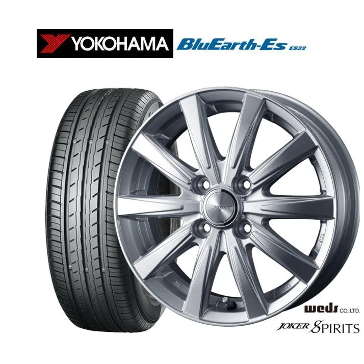 サマータイヤ ホイール4本セット ウェッズ ジョーカー スピリッツ ヨコハマ BluEarth-ES ブルーアースイーエス ES32 165/65R14