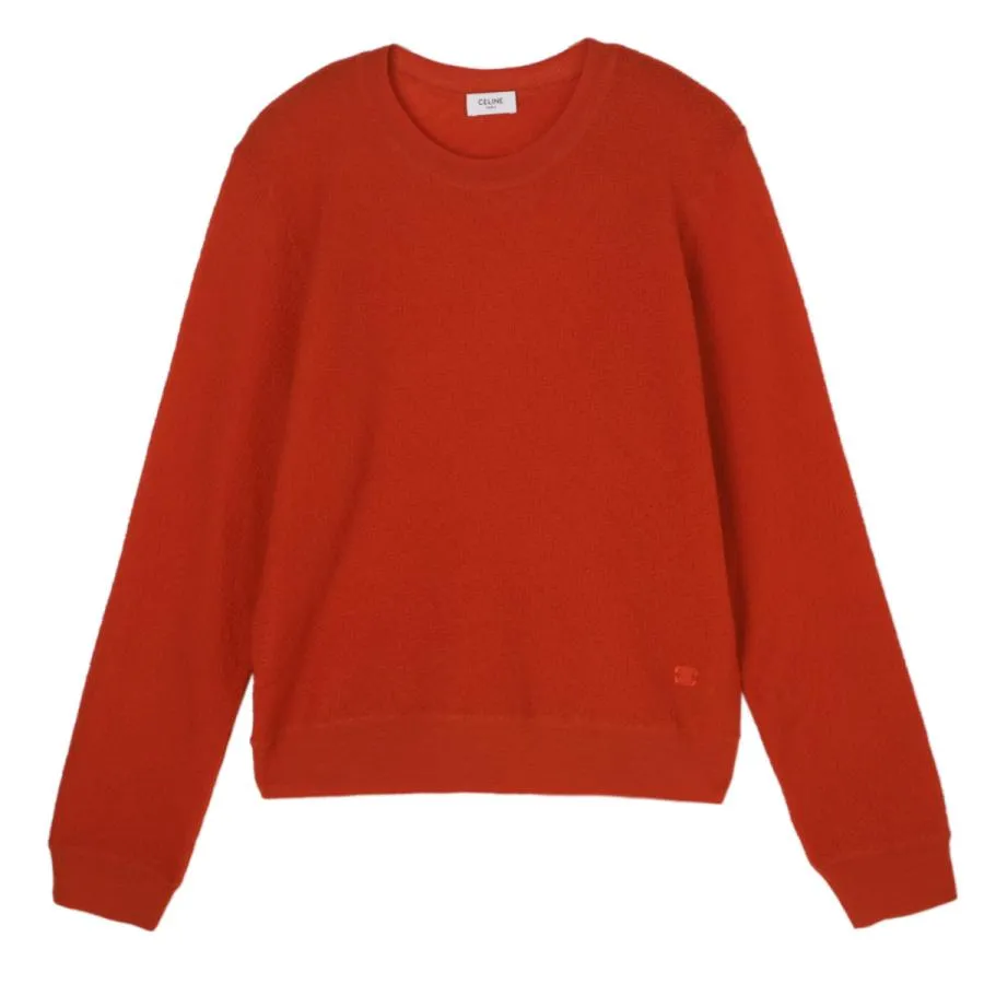 セリーヌ CELINE クルーネックニット CREWNECK SWEATER レッド メンズ ry0ek-0925-27br