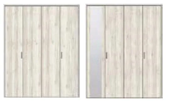 ★リクシル クローゼットドア 押入れ 折れ戸 ラシッサ D パレット LAA【APCD-○○-○-○-○-AZ】H2306mm すっきりタイプ 把手付 ノンケーシング ミラーなし/ミラー付 2スパン 玄関 扉 建具 リフォーム LIXIL★【送料無料】