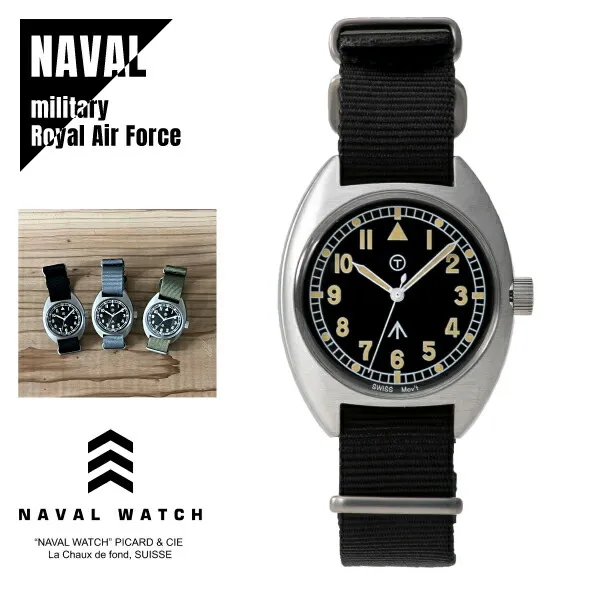 国内正規品 Naval military watch ナバル ミリタリーウォッチ Mil.-02B Royal Air Force type ★3カラー