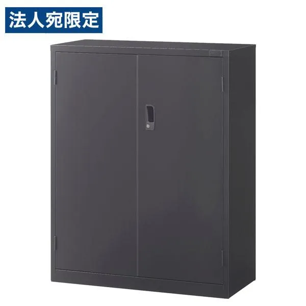 『代引不可』生興 ASKシリーズ 両開き書庫 ブラック 下置用 W880×D400×H1110mm ASK-34H『法人宛のみ送料無料(一部地域除く)』