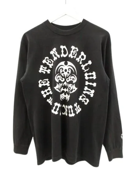 【中古】テンダーロイン TENDERLOIN ボルネオスカル ロングスリーブTシャツ 長袖 両面プリント ブラック 黒 M メンズ 【ベクトル 古着】 260329