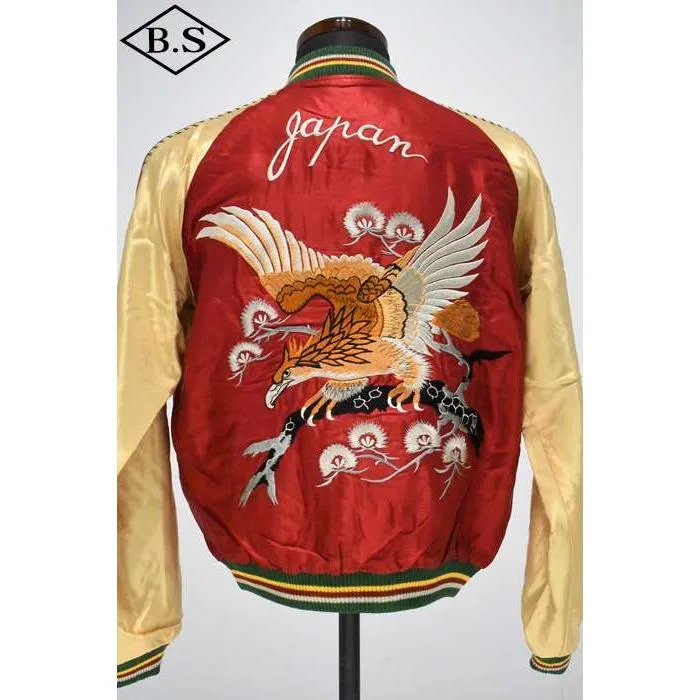 テーラー東洋 TAILOR TOYO スカジャン TT15790-170 / Mid 1950s Style Acetate Souvenir Jacket “EAGLE” × “BLUE TIGER”