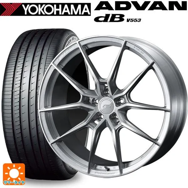 送料無料 サマータイヤホイールセット 225/50R18 99W XL ヨコハマ アドバンデシベル V553 正規品 ウェッズ エフゼロ FZ-6 1