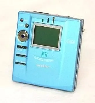 【中古】（非常に良い）SHARP シャープ MD-MT77-A ブルー ポータブルMDレコーダー （小型MDプレイヤー/再生/録音） MDLP対応