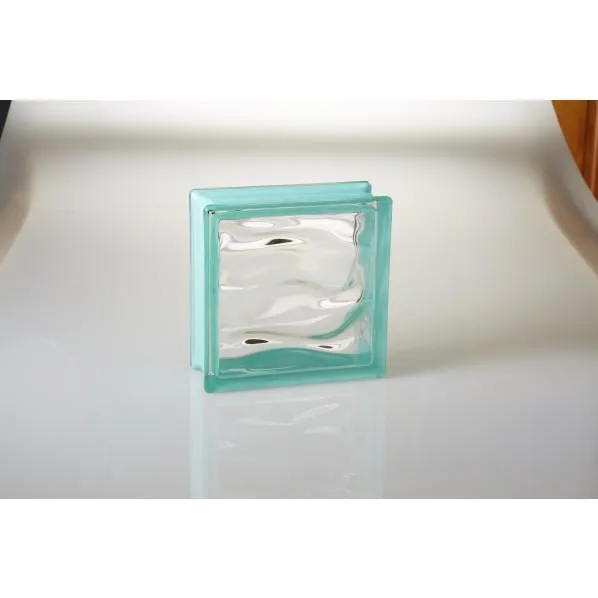 MarvelEX LUMINO GLASS ガラスブロック ウェービーアイランドシリーズ ウェービーアイランドカリブ 1セット カリブ 80mm×190mm×190mm WI/CARIBE-05 5個