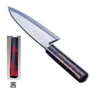 歌舞伎調 和庖丁 忠舟 出刃 21cm 茜 ATD0215