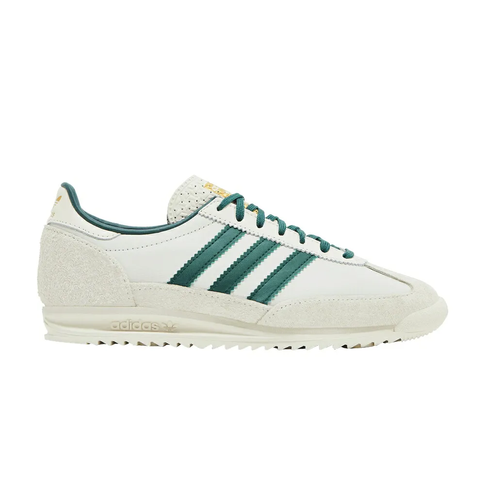 アディダス 白色 ホワイト 緑 グリーン OFF GREEN スニーカー レディース ADIDAS WMNS SL72 OG WHITE COLLEGIATE / OFF WHITE COLLEGIATE GREEN ORBIT