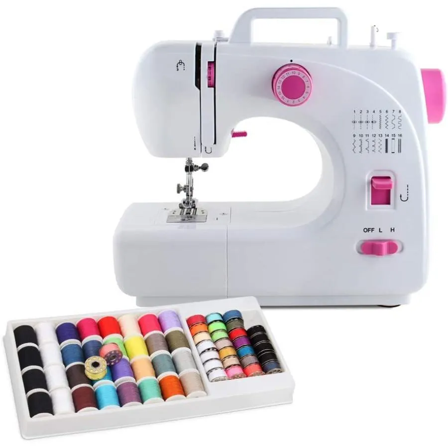 【並行輸入品】 Mini Sewing Machine for Beginner  Portable Sewing Machine  16 Built