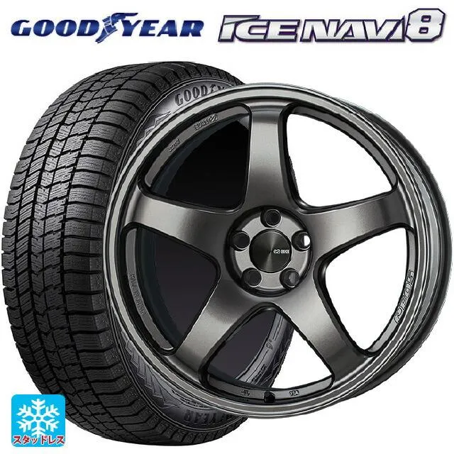 送料無料 スタッドレスタイヤホイール 4本セット 225/50R18 95Q グッドイヤー アイスナビ8 # エンケイ パフォーマンスライン PF05