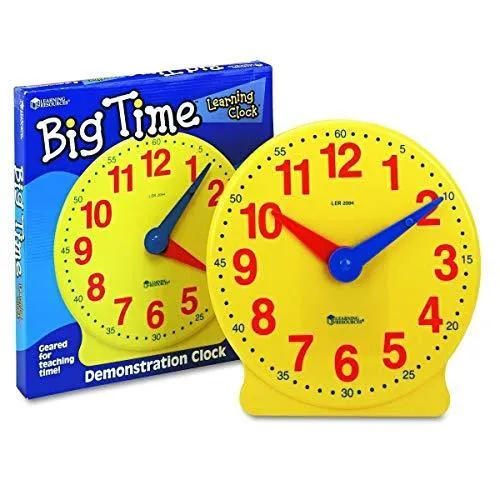 知育玩具 パズル ブロック LER2094 Learning Resources Big Time Learning Clock - Teacher Classroom Mus