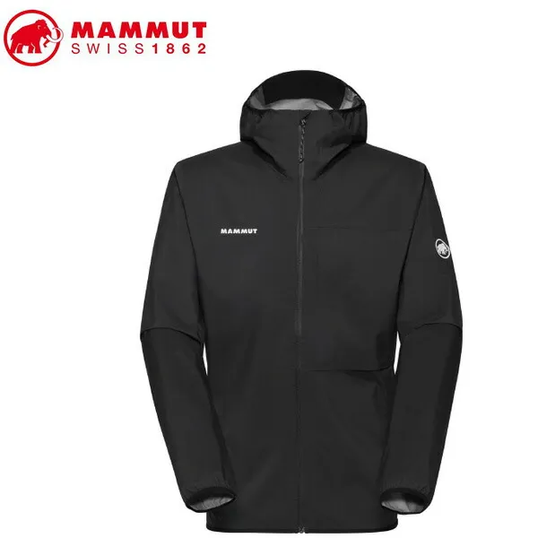 MAMMUT 1010-31530 Ducan Light HS Hooded Jacket AF Men black Apparel マムート メンズ アウトドアジャケット ブラック MAM1010315300001