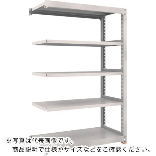 TRUSCO ( トラスコ中山 ) M3型中量棚 1200X721XH1200 3段 連結 免震樹脂ベース付 ネオグレー ( M3-4473BSFC NG )