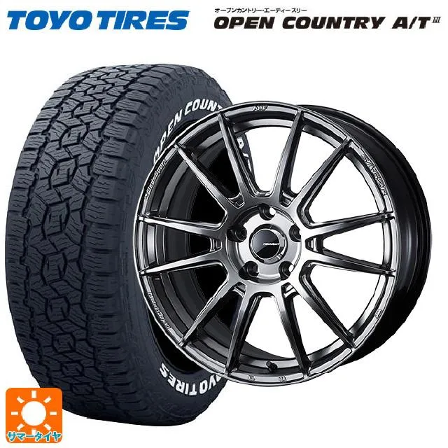 送料無料 サマータイヤホイールセット 225/60R18 100H トーヨー オープンカントリー AT3 ホワイトレター ウェッズ ウェッズスポーツ
