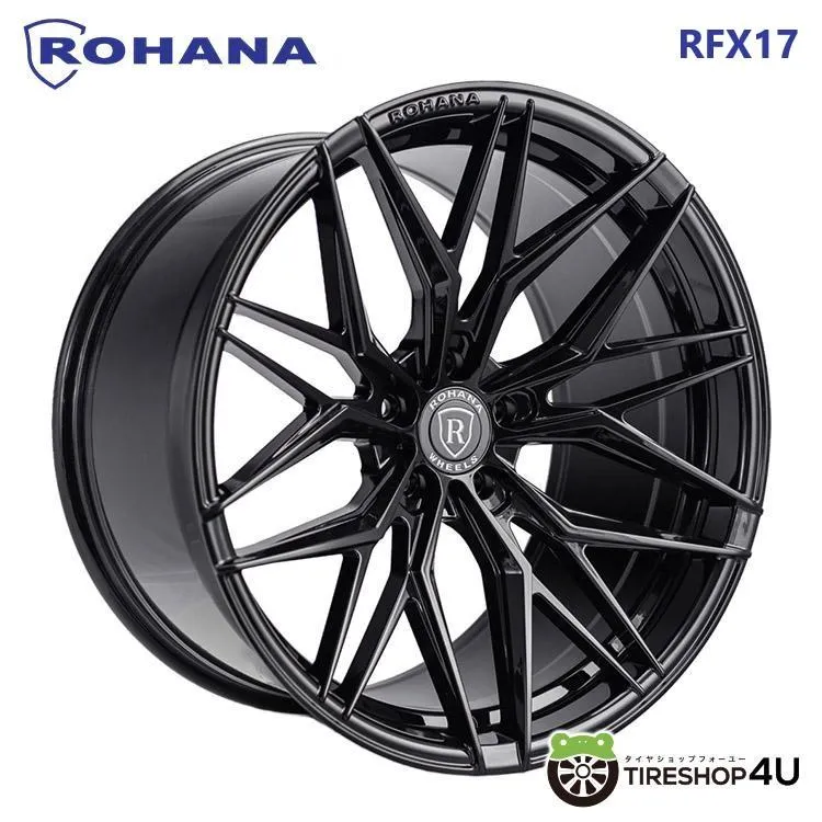ROHANA RFX17 20x11.0J 5/114.3 +25 グロスブラック 新品ホイール1本価格 【代引き不可】