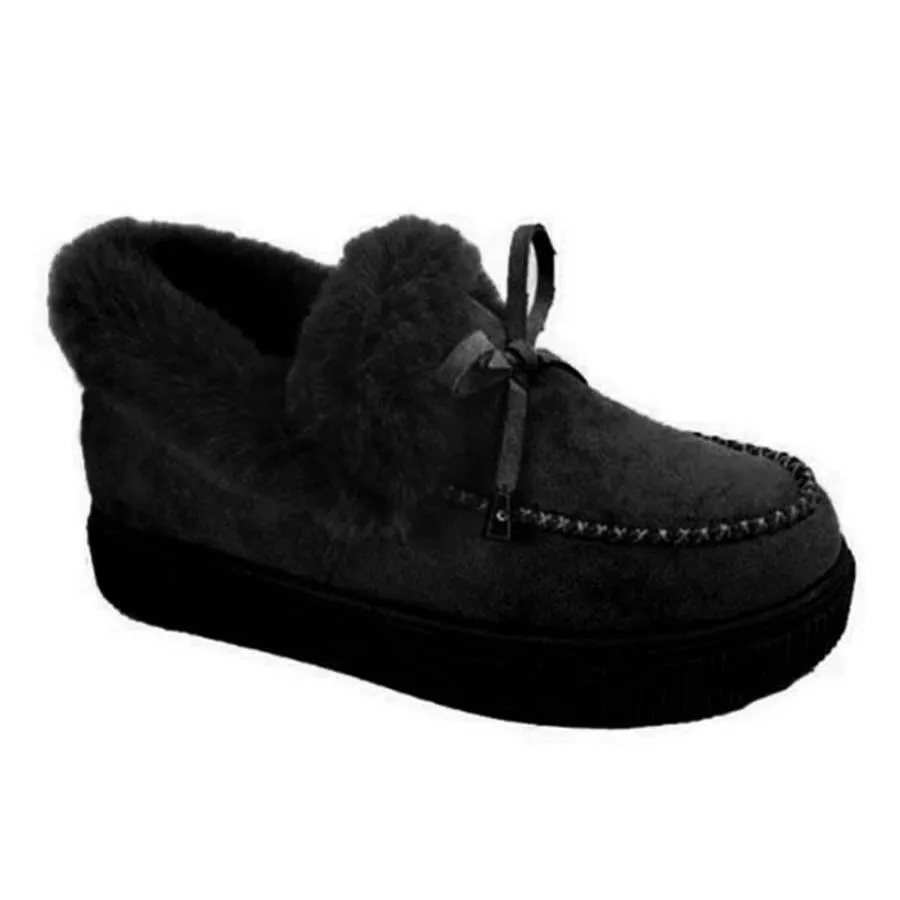 【並行輸入品】Fuzzy Boots Womens Womens Snow Boots Warm Ankle Booties Comforta