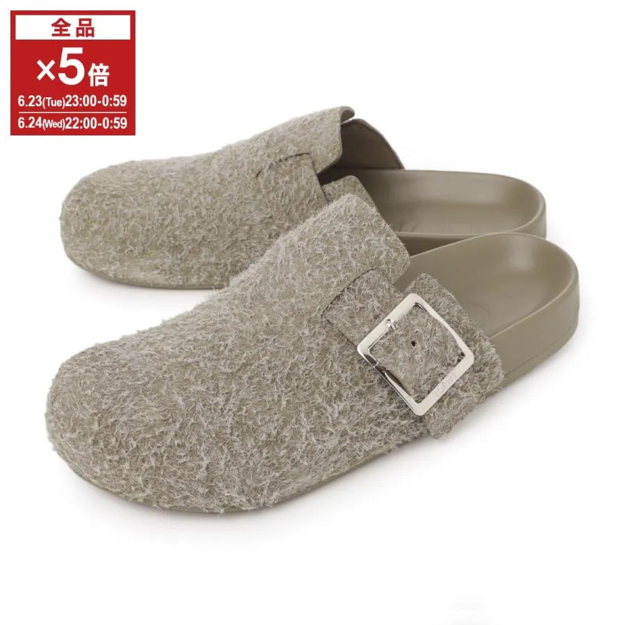 ロエベ LOEWE サンダル EASE BUCKLE MULE ミュール 大きいサイズあり グリーン メンズ m816v29x12-4160