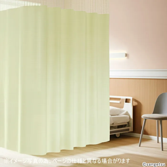 防炎カーテン サンゲツ 病院用 クリニカル2 標準縫製仕様（ヨコ使い） 1.5倍ヒダ PK4012～PK4019 巾334～400cmＸ丈101～120cmまで