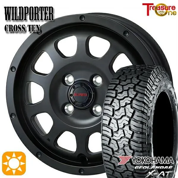 サマータイヤ ホイール4本セット 155/65R14 14インチ 4H100 ワイルドポーター クロステン MBK ヨコハマ ジオランダー X-AT G016