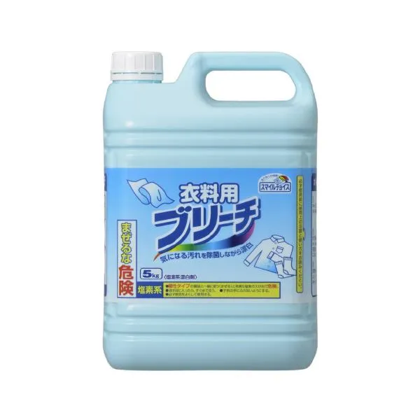 【クーポン配布中】（まとめ）スマイルチョイス塩素系漂白剤衣類用ブリーチ 5kg×3本【×2セット】