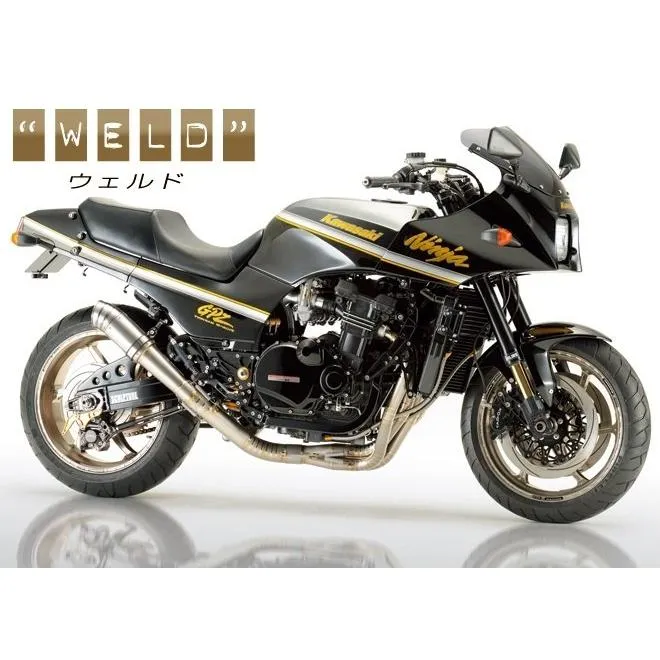 NITRO RACING ナイトロレーシング 4in1 ウェルドクラフト チタン3D EXマフラー Φ85 ストレイトチタンサイレンサー GPZ750R GPZ900R (Ninja) KAWASAKI カワサキ