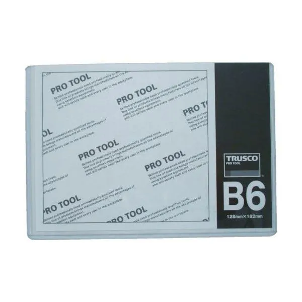 （まとめ）TRUSCO 厚口カードケース B6THCCH-B6 1枚 〔×50セット〕 代引不可