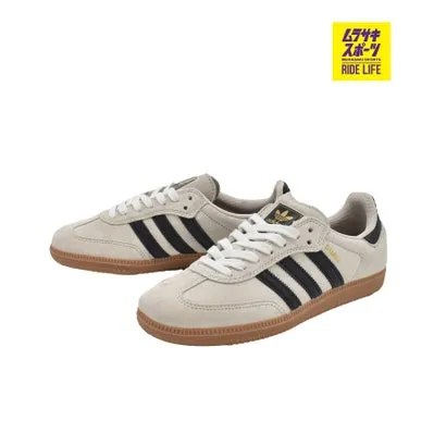 アディダス スケートボーディング adidas skateboarding  SAMBA  JR7108 ADV サンバ スケシュー 421261957 （ベージュ×ブラック）