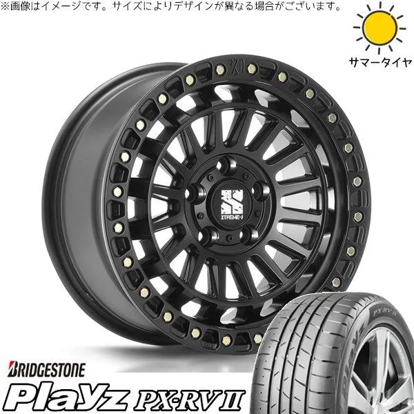 パジェロミニ 195/65R16 ホイールセット | プレイズ PX-RV2 \u0026 XTREME-J XJ08 16インチ 5穴114.3