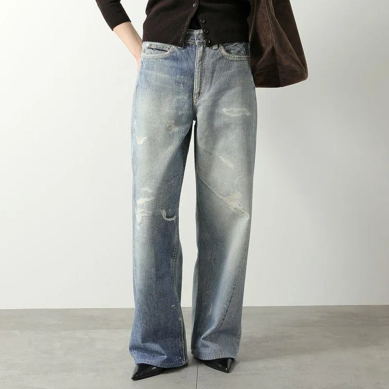 OUR LEGACY アワーレガシー ジーンズ FULL CUT フルカット W4205TDD レディース デニムパンツ コットン ワイド デジタルプリント DIGITAL-DENIM-PAINT