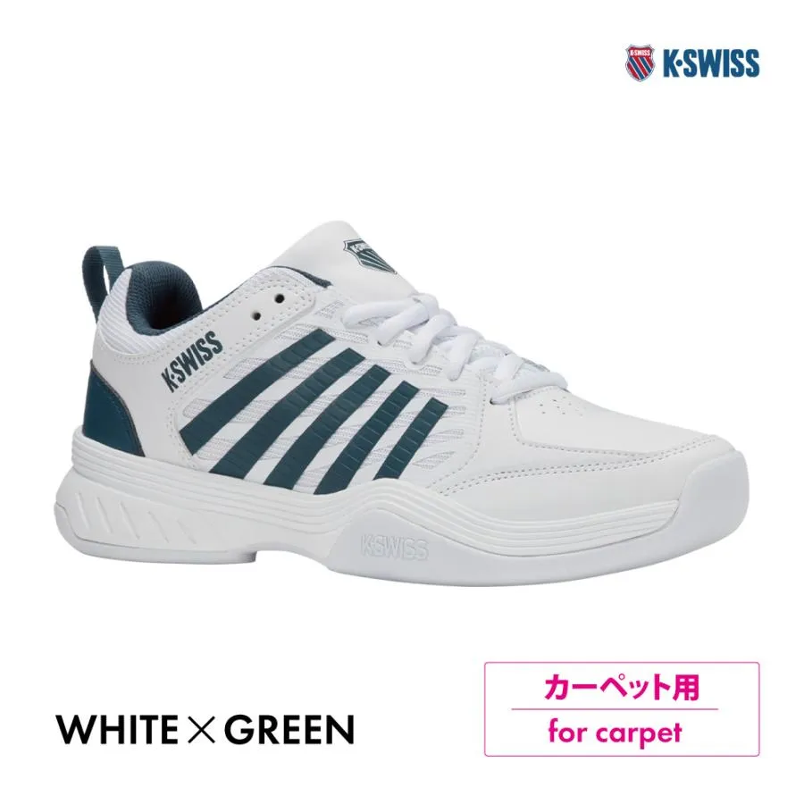 K・SWISS コートエクスプレス 2    カーペット用 ホワイト×グリーン KS09488163WG Men Court Express 2