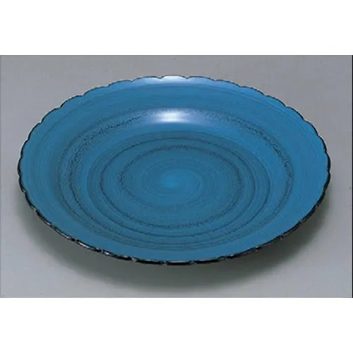 バイキング盛器 尺3寸菊皿清流塗 [40.3φ x 5cm] 熱硬化性樹脂(メラミンまたはユリア樹脂) (7-605-7) 料亭 旅館 和食器 飲食店 業務用