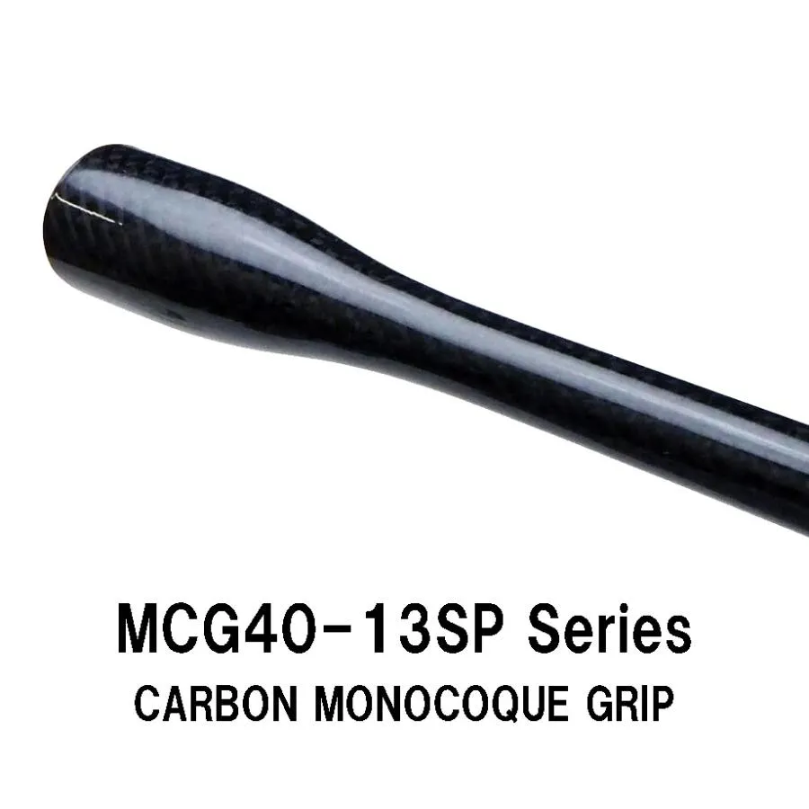 MCG40-13SP series カーボンモノコックグリップ 全長400ｍｍ 内径10.5ｍｍ 外径25.0ｍｍ クリアー マット 4軸カーボン ジャストエース ロッドビルディング