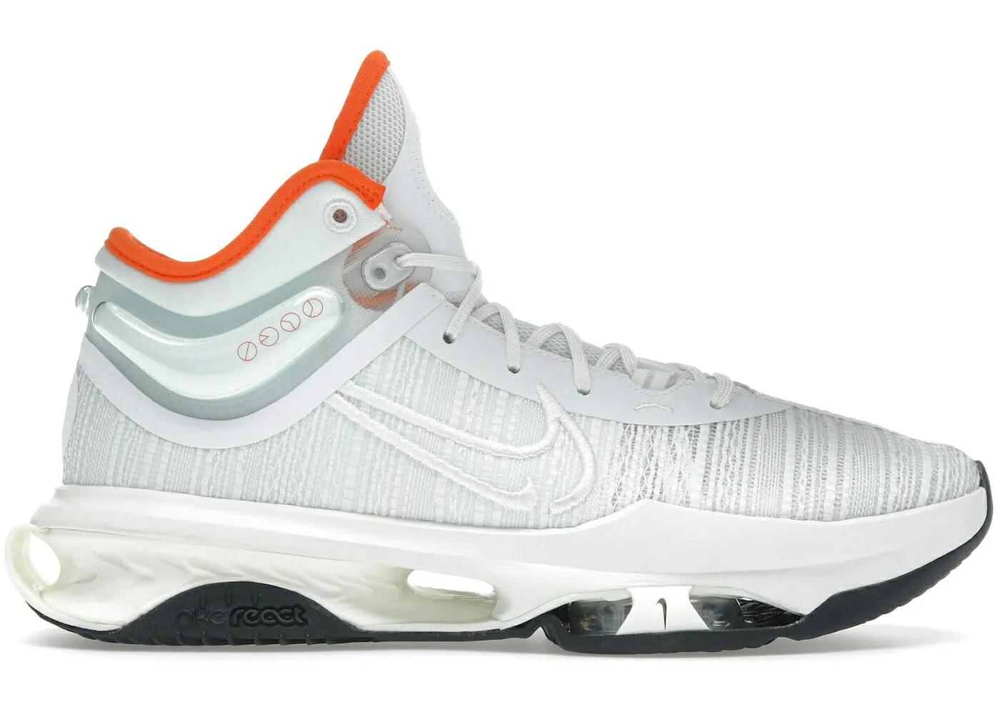 ナイキ ズーム フレッシュ 白色 ホワイト 黒色 ブラック 橙 オレンジ スニーカー メンズ NIKE AIR ZOOM GT JUMP 2 FRESH / WHITE BLACK TOTAL ORANGE